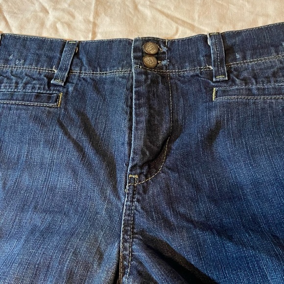 American Eagle Artist Flare Stretch Denim Jeans Blue Women's Size 12 GUC Bell - Picture 11 of 11